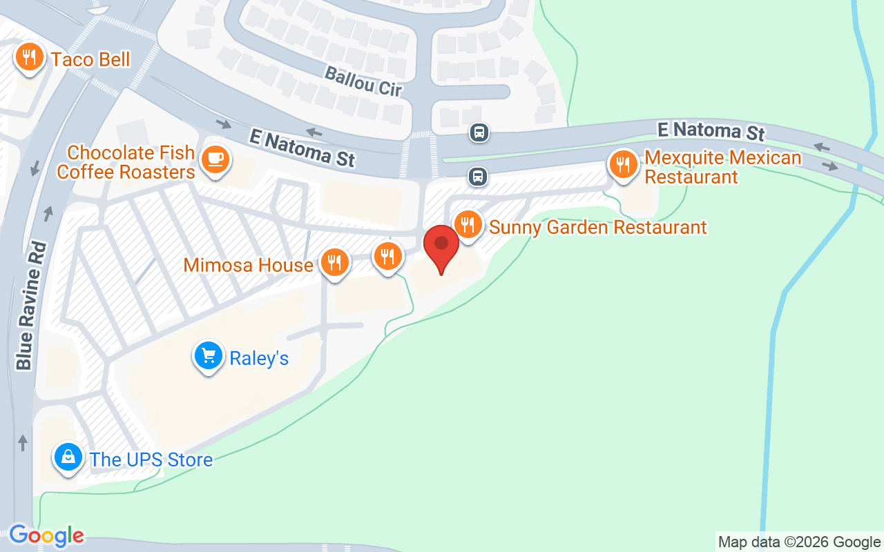 Map showing the location of Maribou Salon