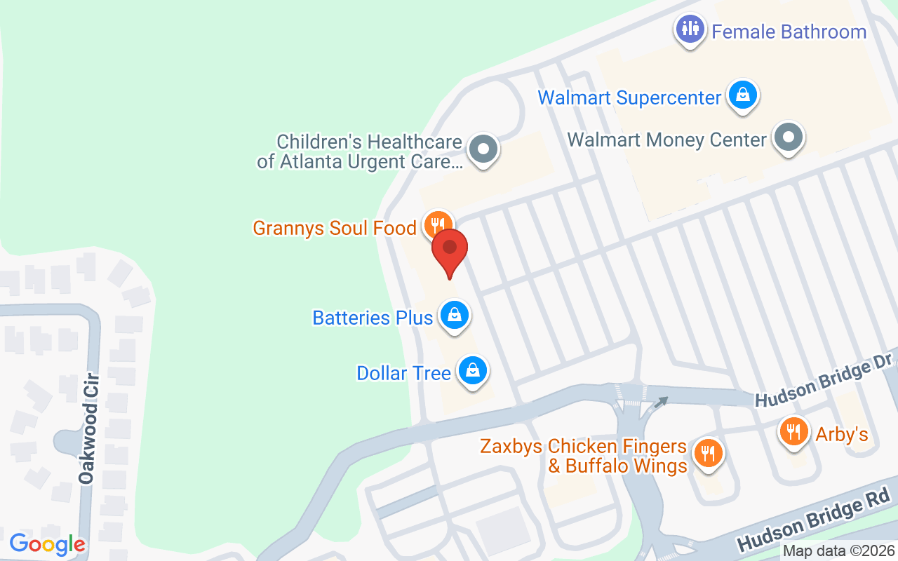 Map showing the location of Touched By An Angel Beauty Salon / Stockbridge, GA