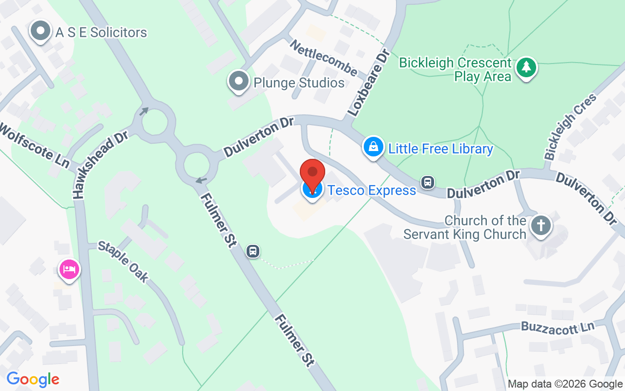 Map showing the location of Anita’s