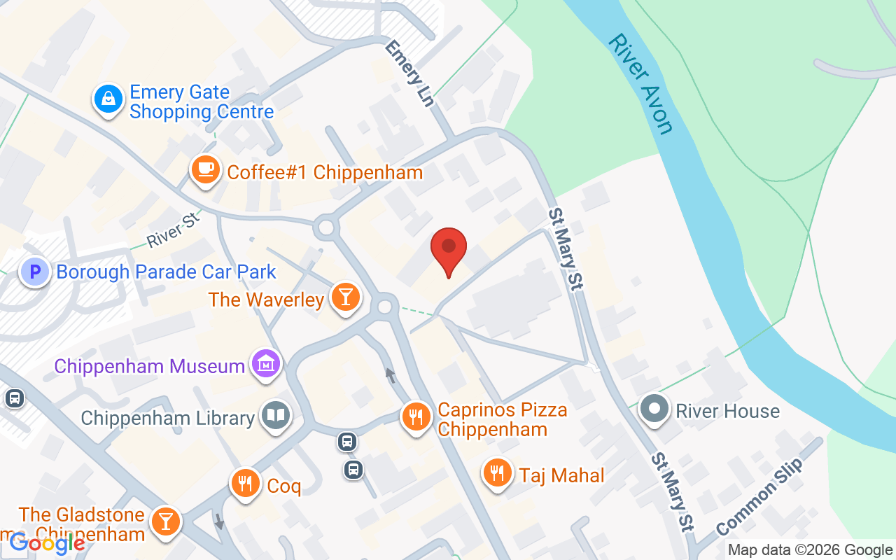 Map showing the location of Binks Hair Studio