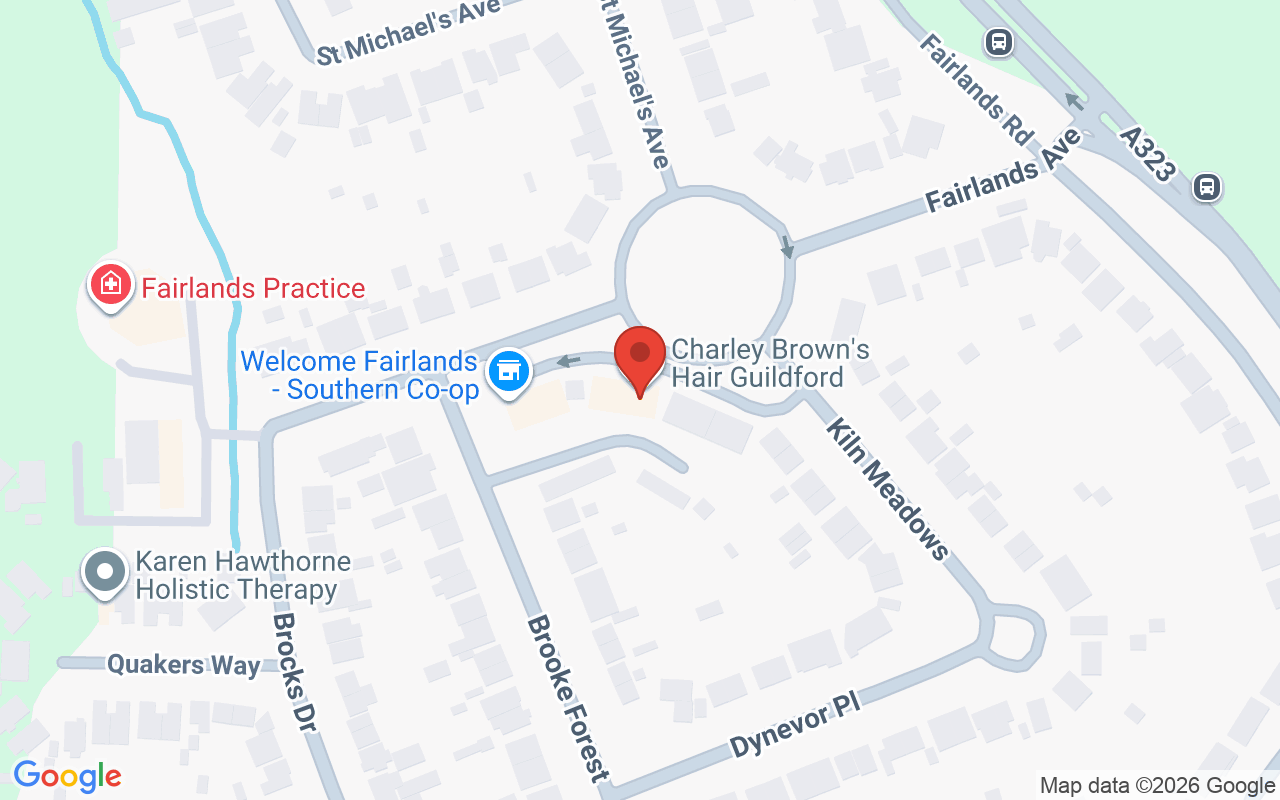 Map showing the location of CHARLEY BROWNS