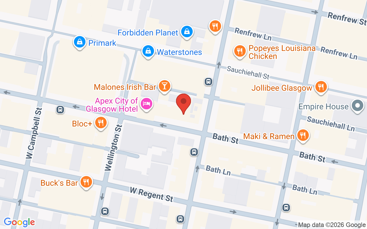 Map showing the location of Designer Waxing Glasgow