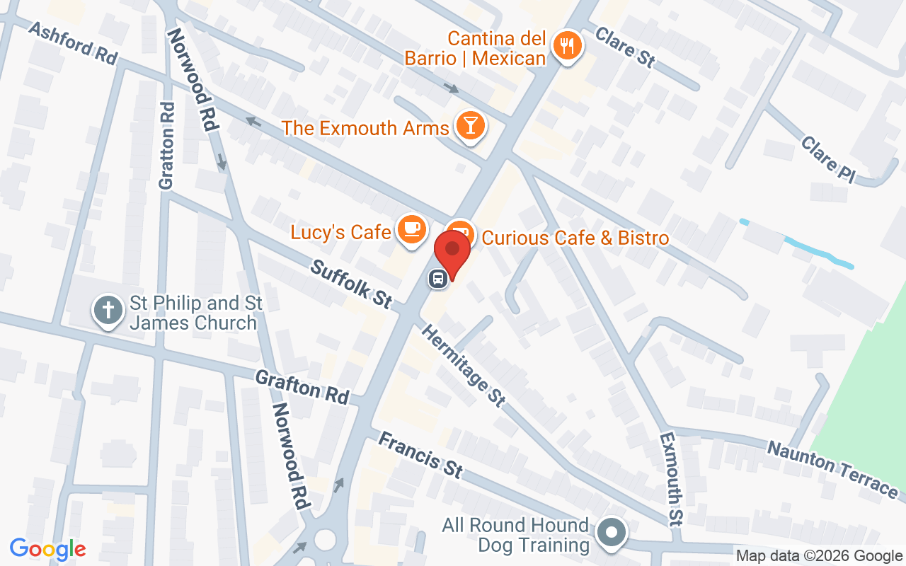 Map showing the location of Ella Hair & Beauty