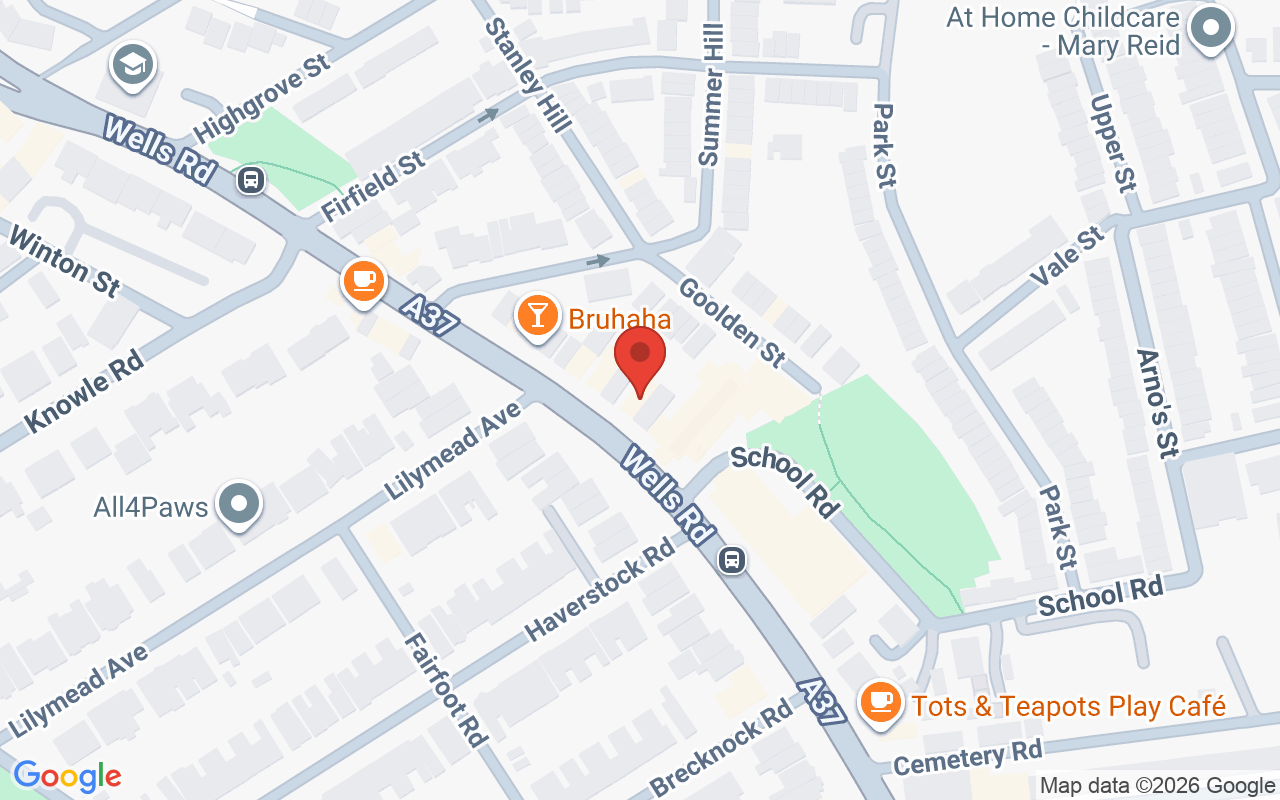Map showing the location of Innovation Hair & Beauty