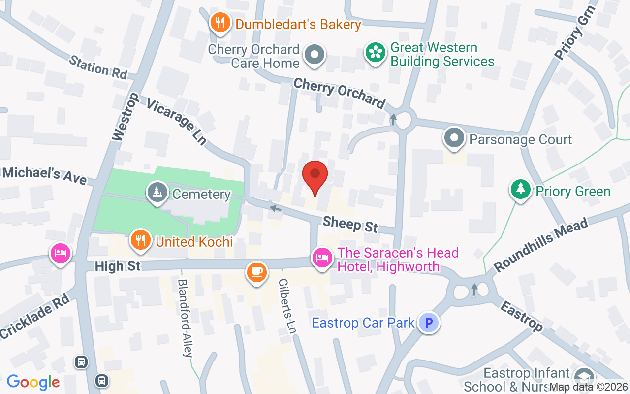 Map showing the location of Karoliina Saunders Hair Design
