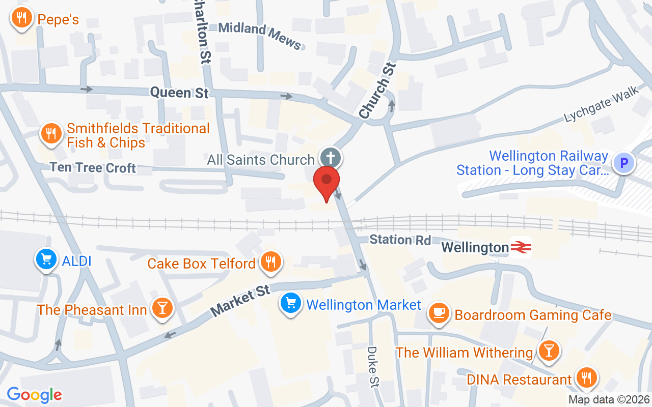 Map showing the location of Kayleigh Crowton Beauty