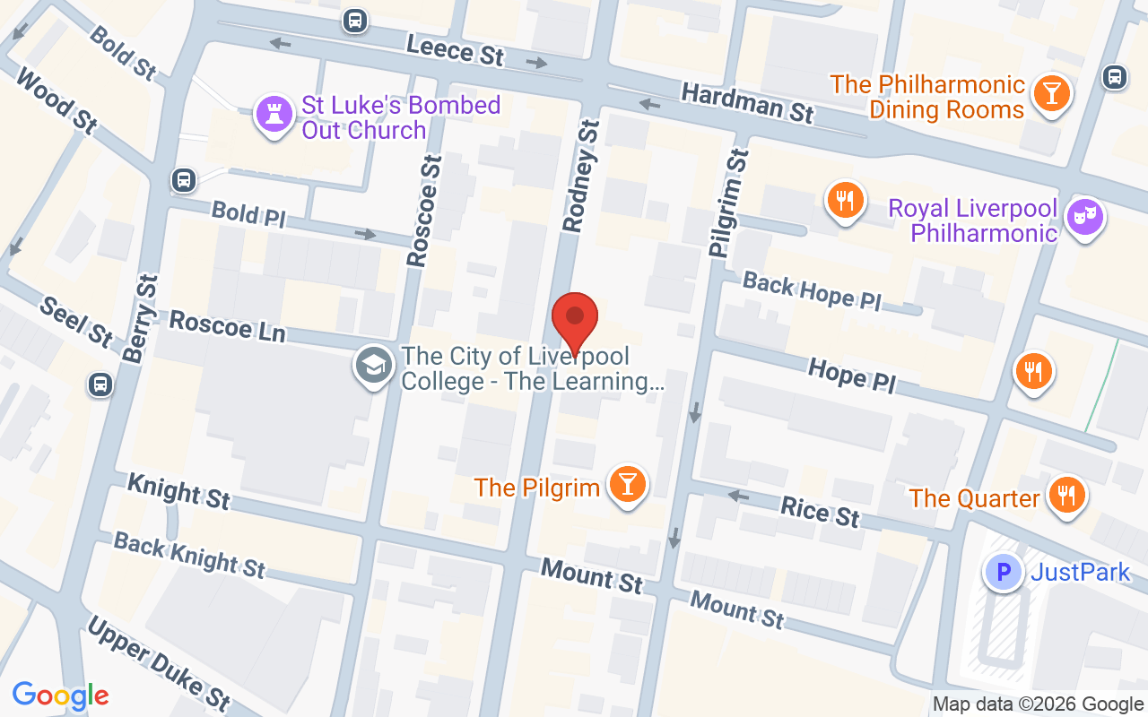 Map showing the location of Red Door