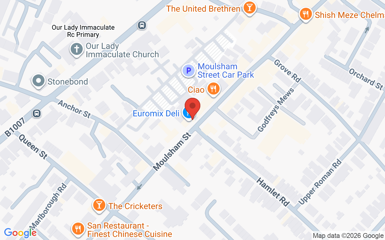Map showing the location of Mirabella Beauty Salon