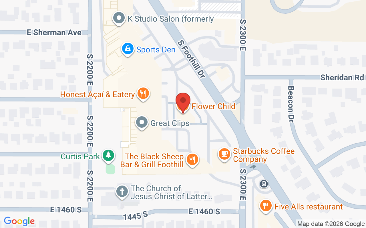 Map showing the location of Olympus Health & Performance