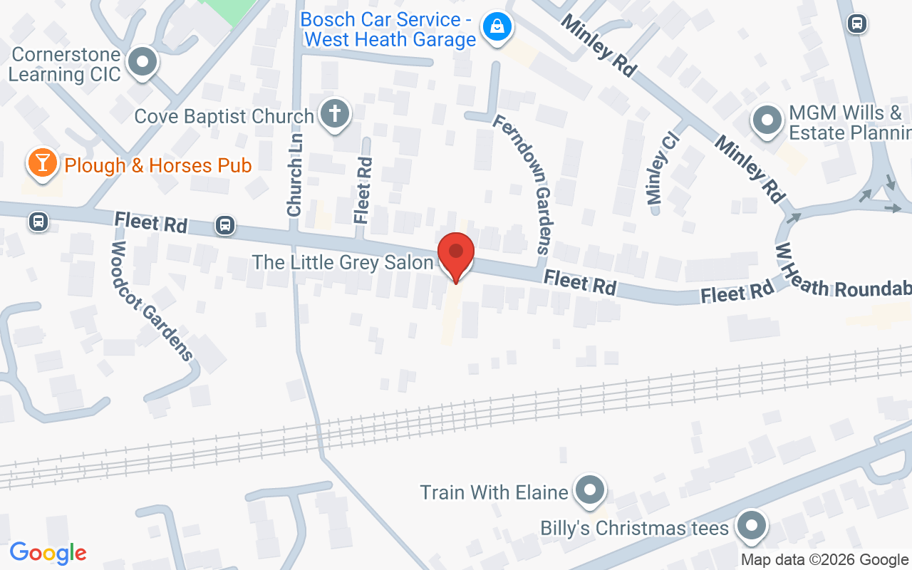 Map showing the location of The Lounge Hair & Beauty