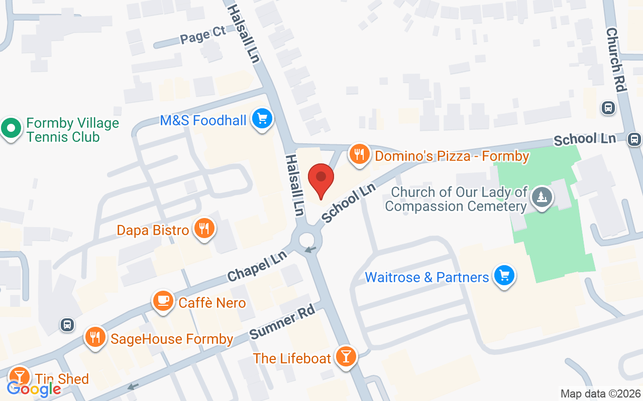 Map showing the location of Tranquil Hair & Beauty Liverpool
