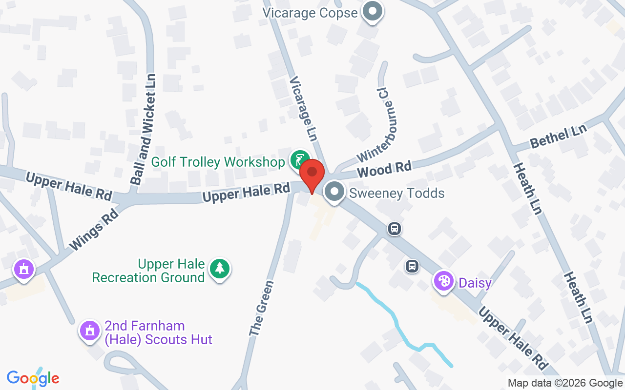 Map showing the location of Hair by Liz at Tangles Farnham
