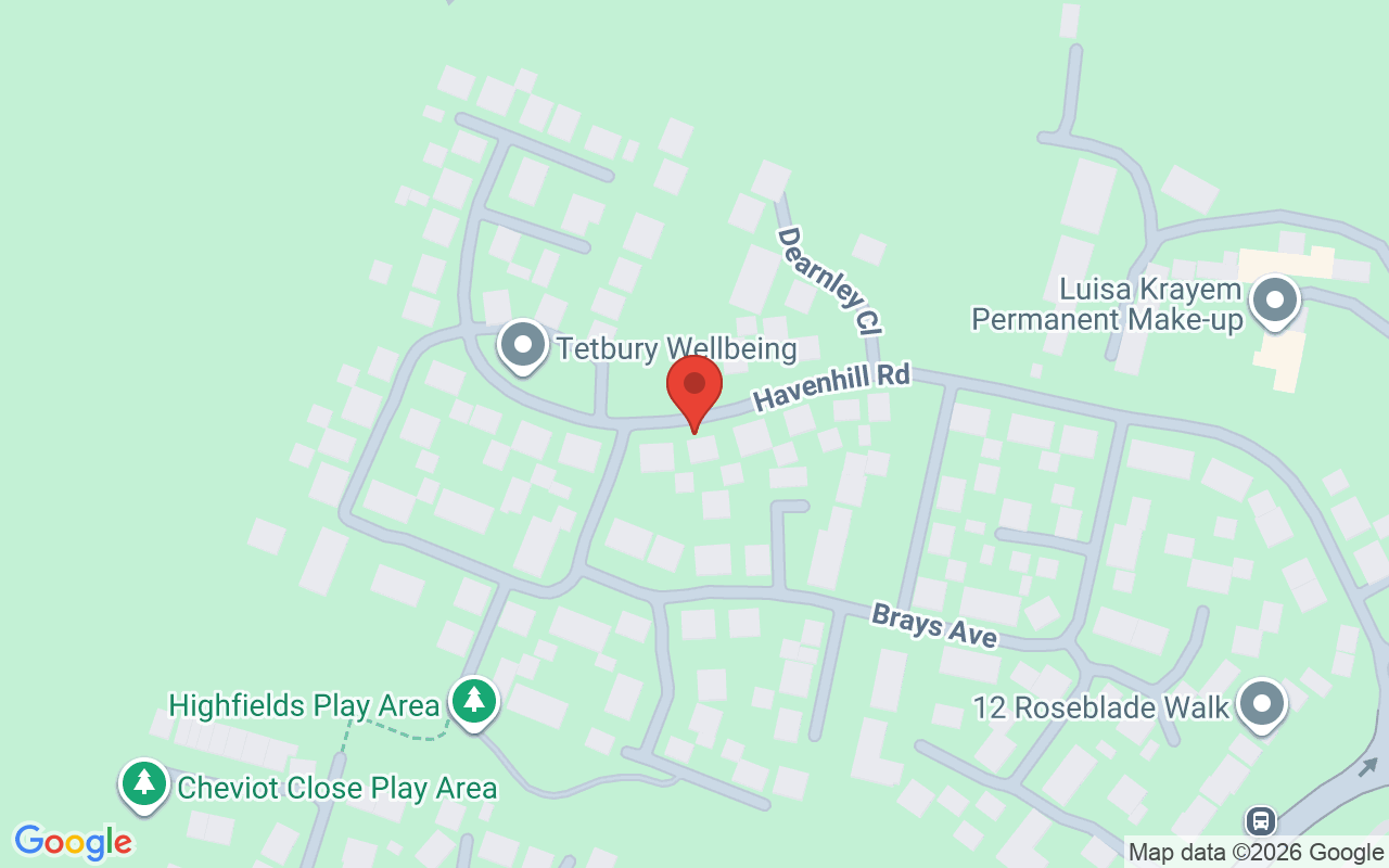 Map showing the location of Tetbury Wellbeing