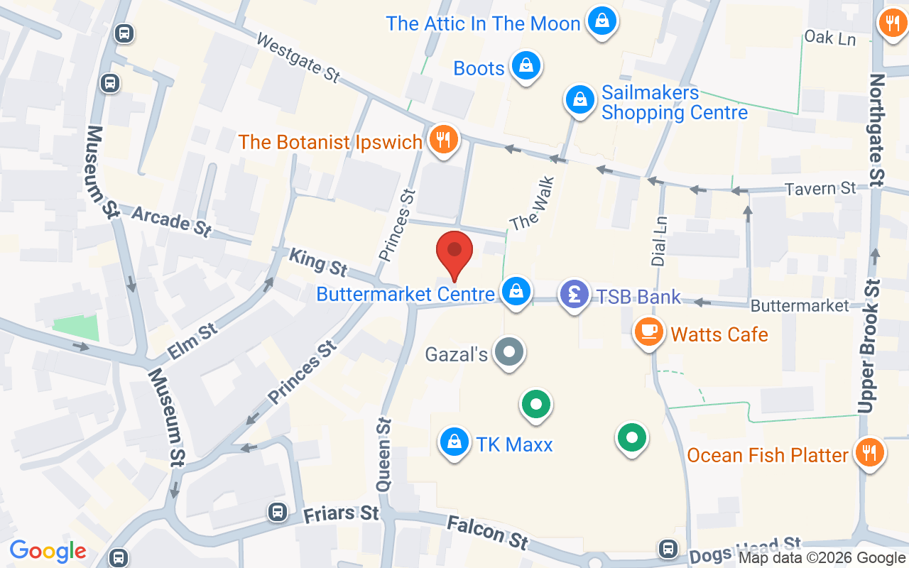Map showing the location of Falltricks Hairdressing Academy