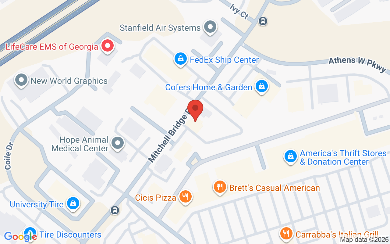 Map showing the location of Beauty Marks Studio