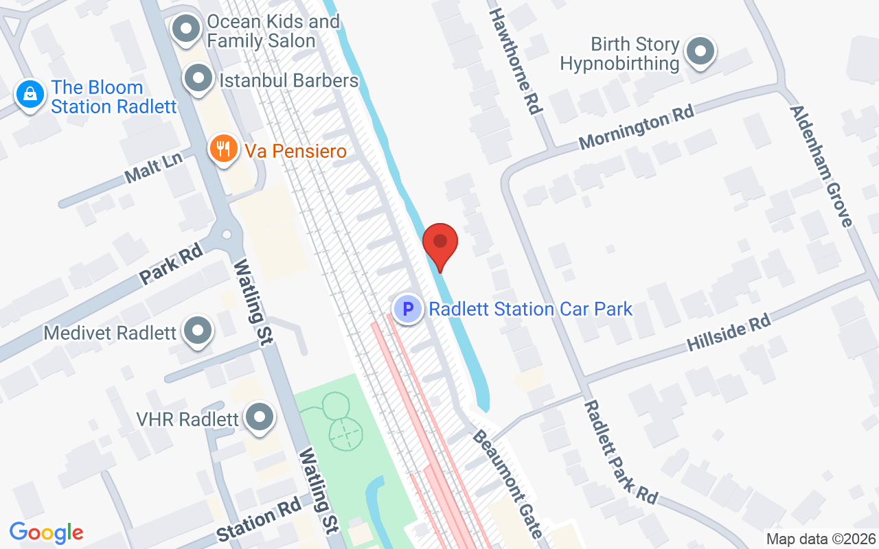 Map showing the location of Ocean Kids and Family Salon® – Kids haircuts expert!