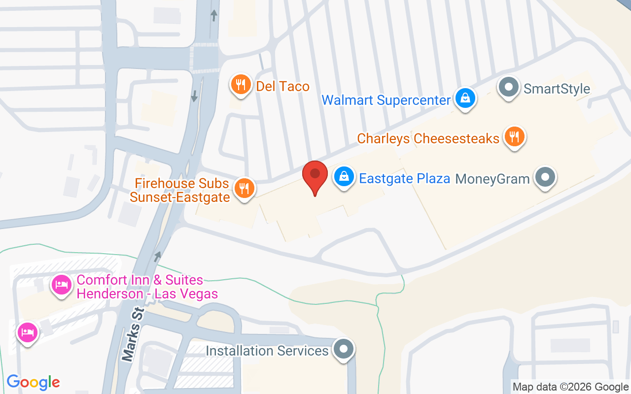 Map showing the location of Harmony Eden Laser Spa