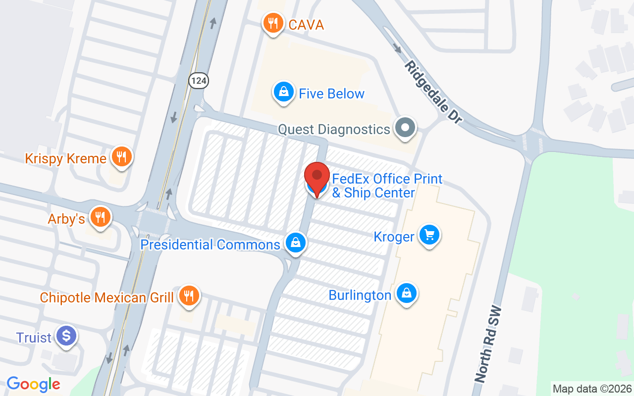 Map showing the location of Magical Waxing Snellville