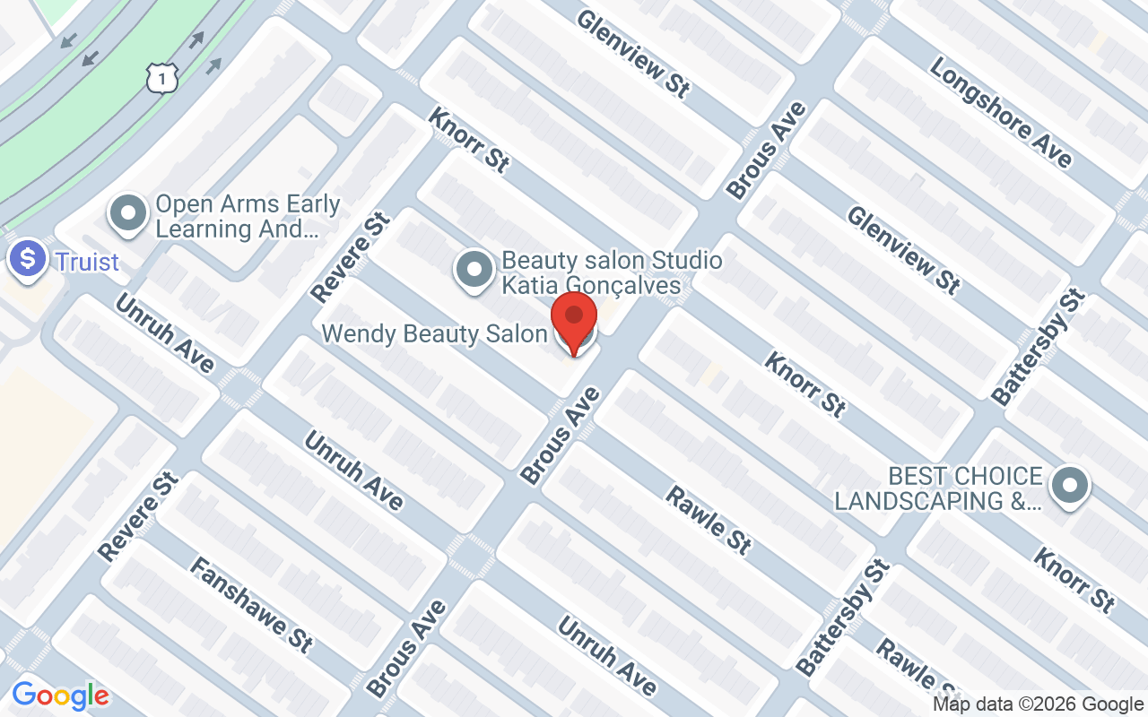 Map showing the location of Wendy Beauty Salon