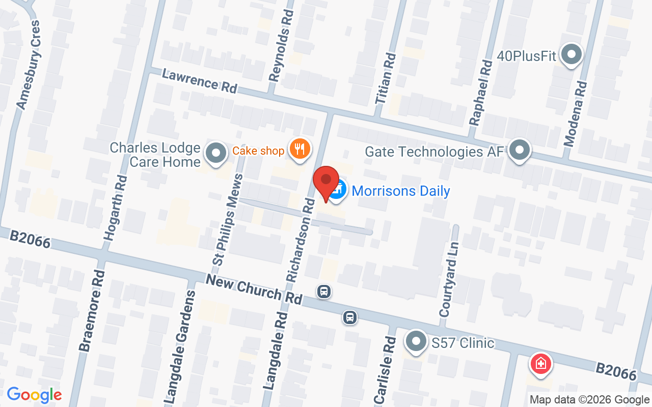 Map showing the location of Fine to Fabulous