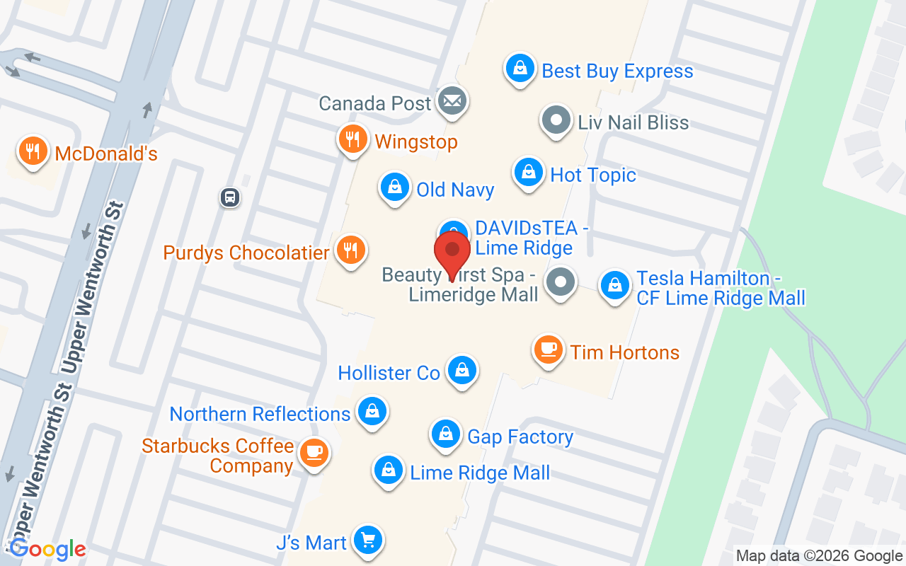 Map showing the location of LIV NAIL BLISS