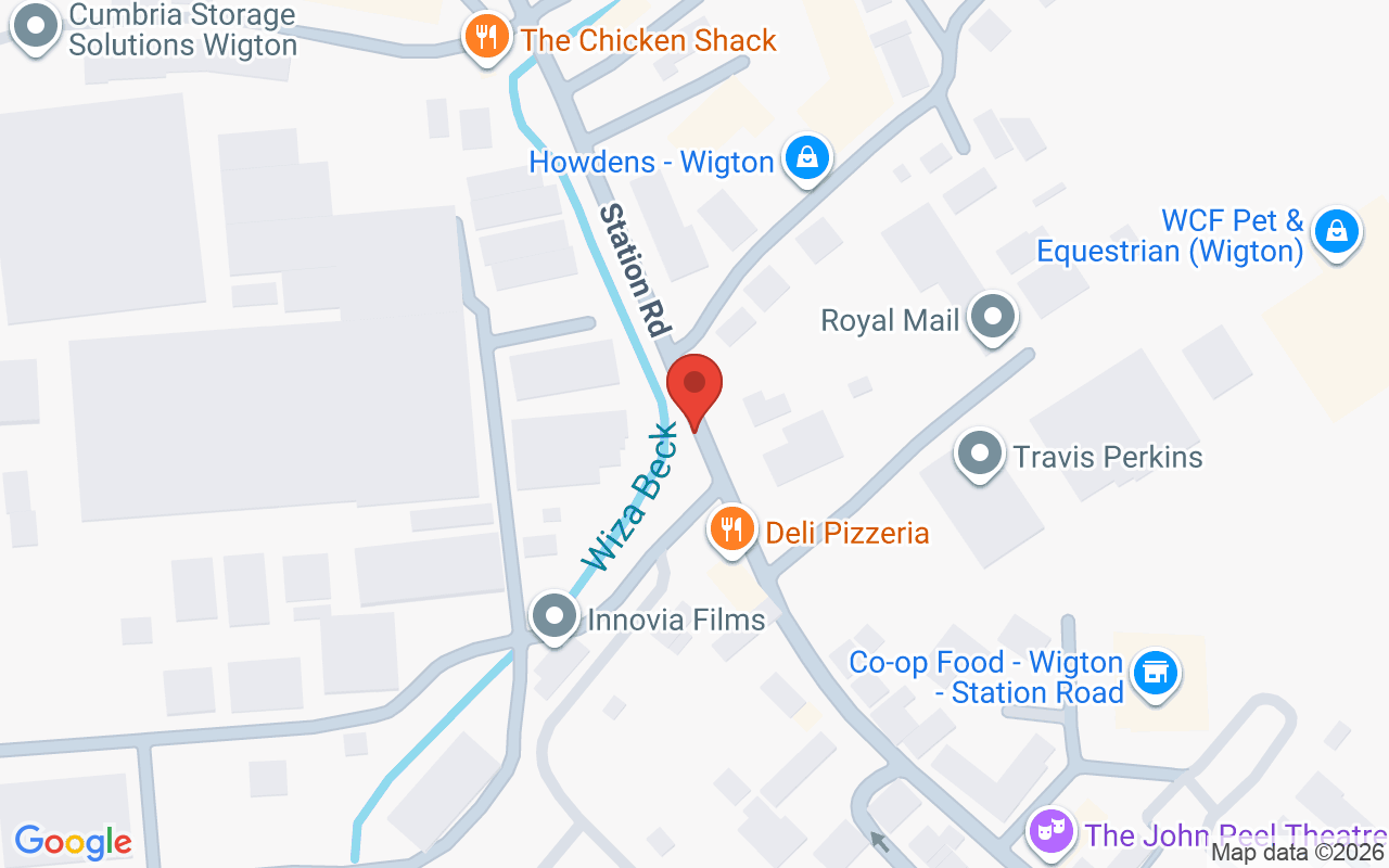 Map showing the location of Sophistique Beauty Specialists, Wigton