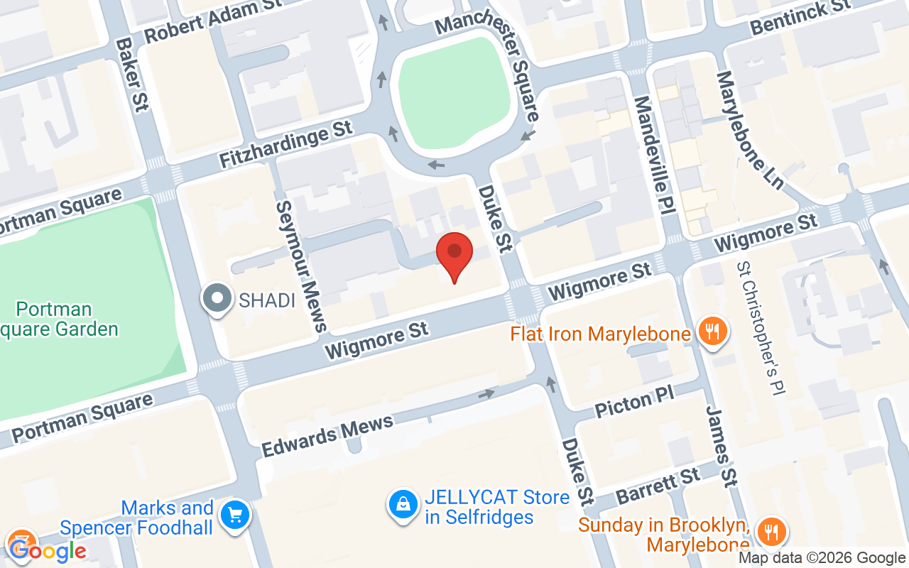 Map showing the location of Gusto – Oxford Street