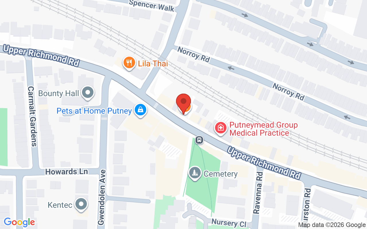 Map showing the location of MJ Medispa