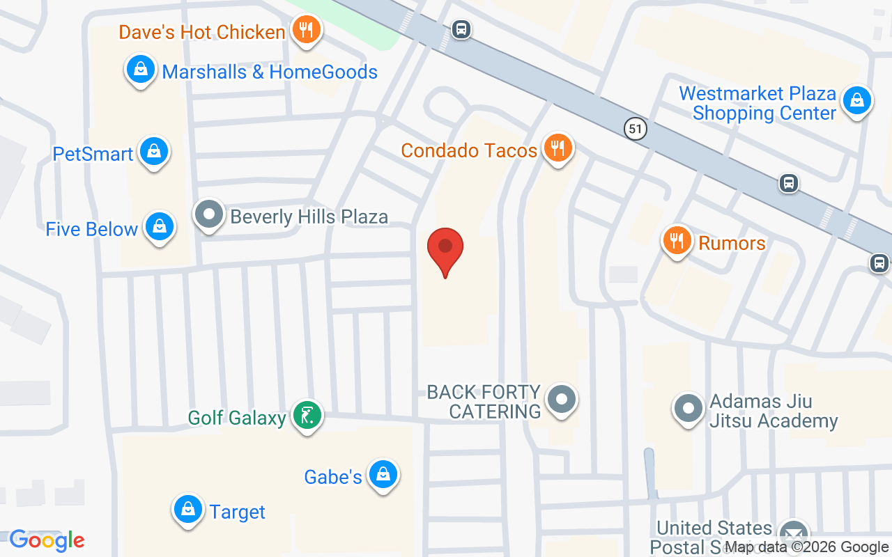 Map showing the location of Select Salon Studio, Ohio