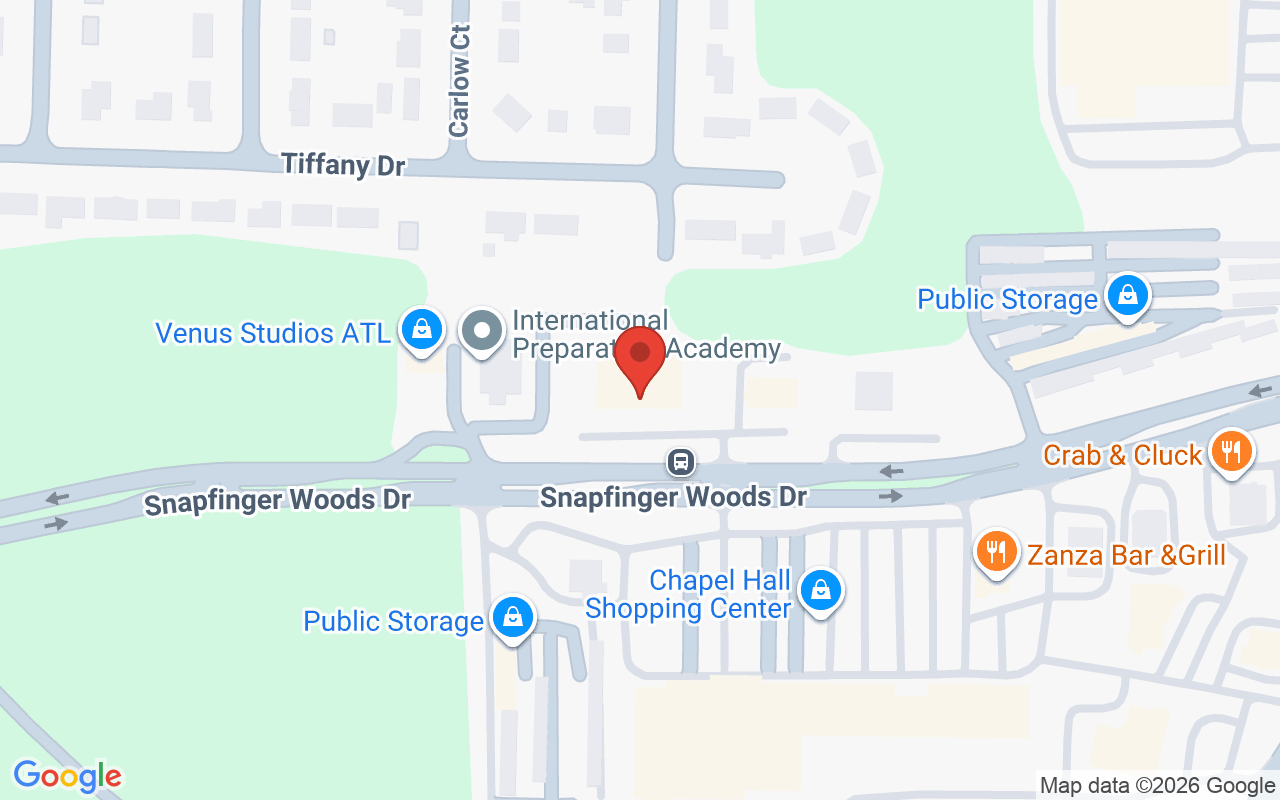 Map showing the location of Hair Hustlers Academy