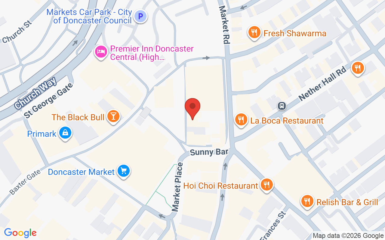 Map showing the location of Hair Salon Near Me