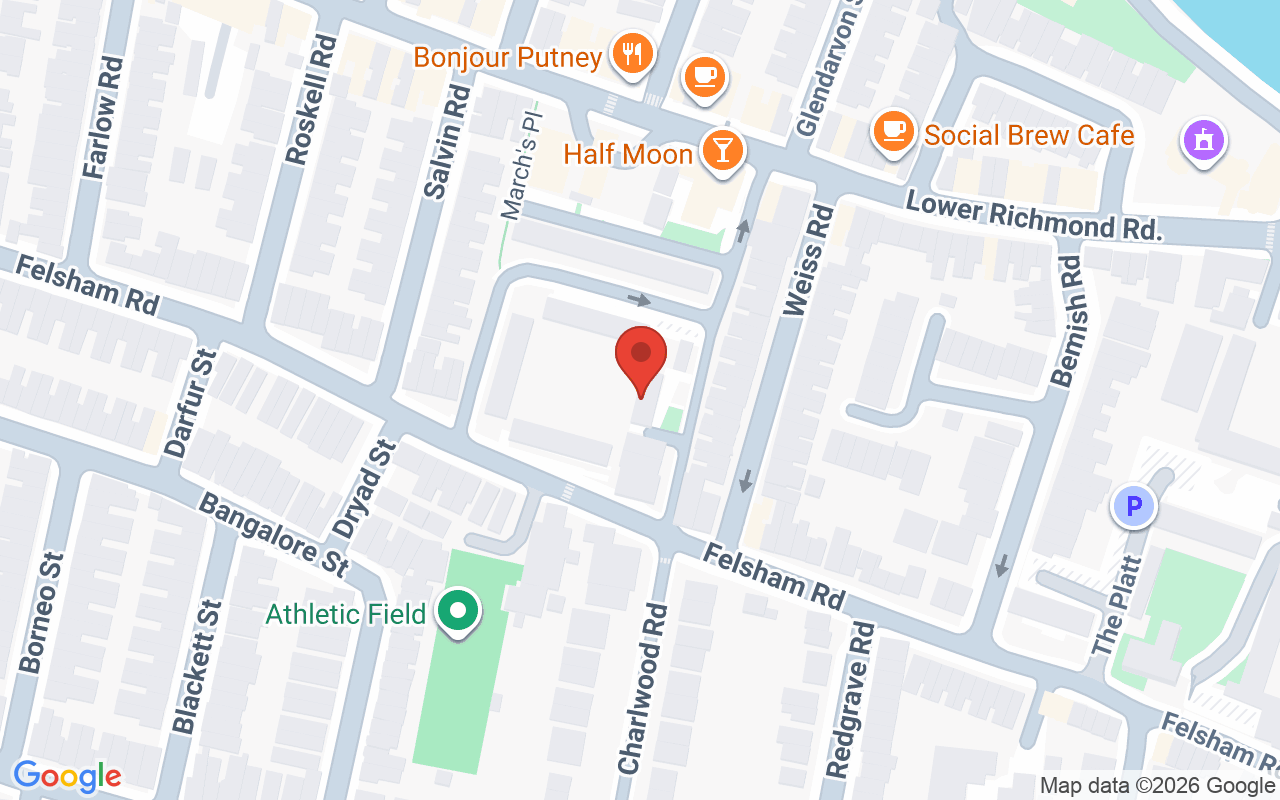 Map showing the location of Remodel My Hair Extensions Putney