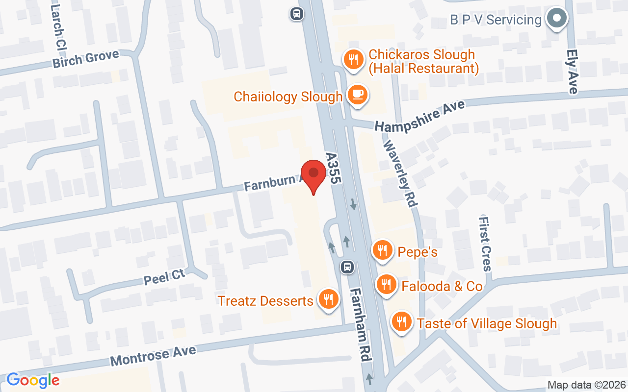 Map showing the location of CoLaz Advanced Aesthetics Clinic – Slough