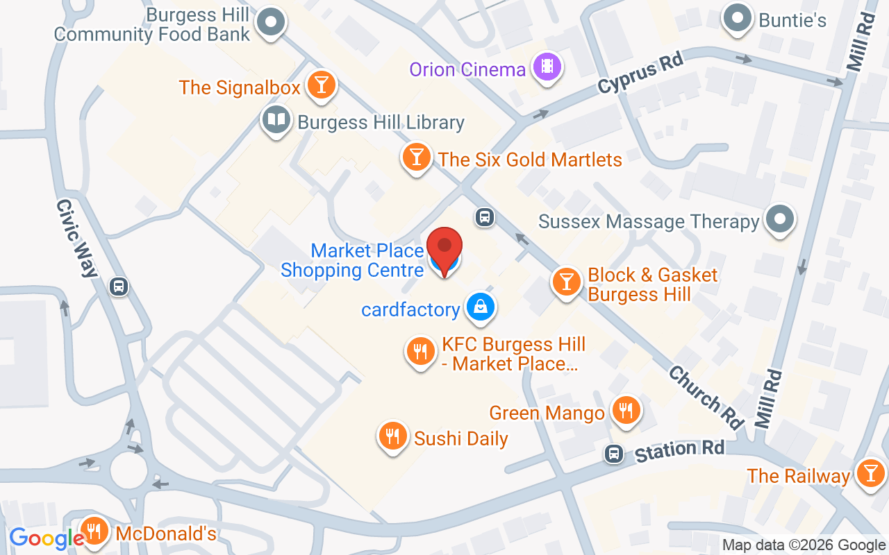 Map showing the location of Hair Essentials