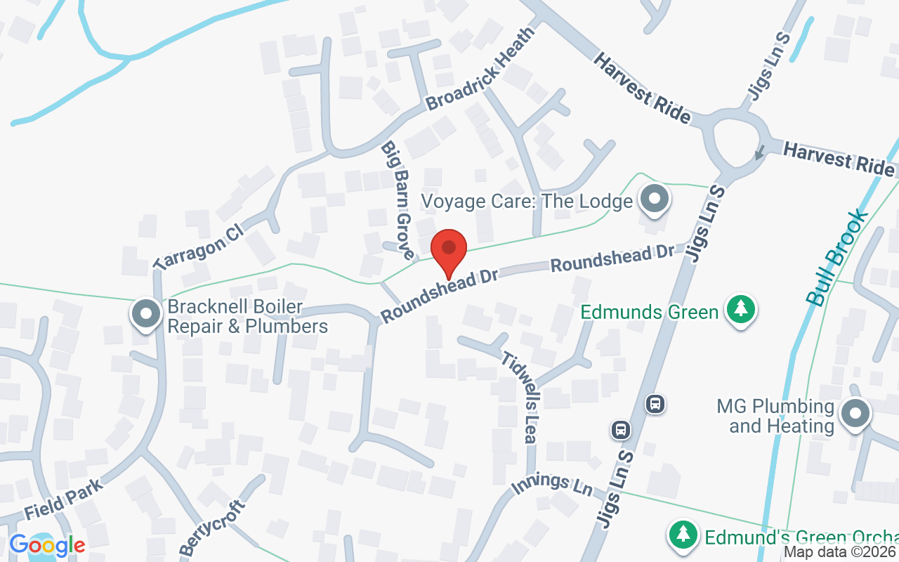 Map showing the location of Warfield Waxing