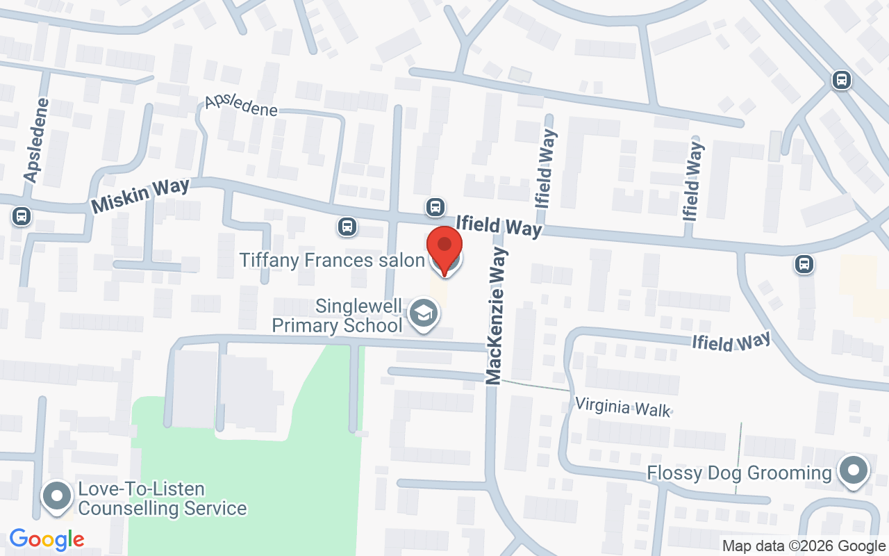 Map showing the location of Tiffany Frances Salon, Gravesend, Kent