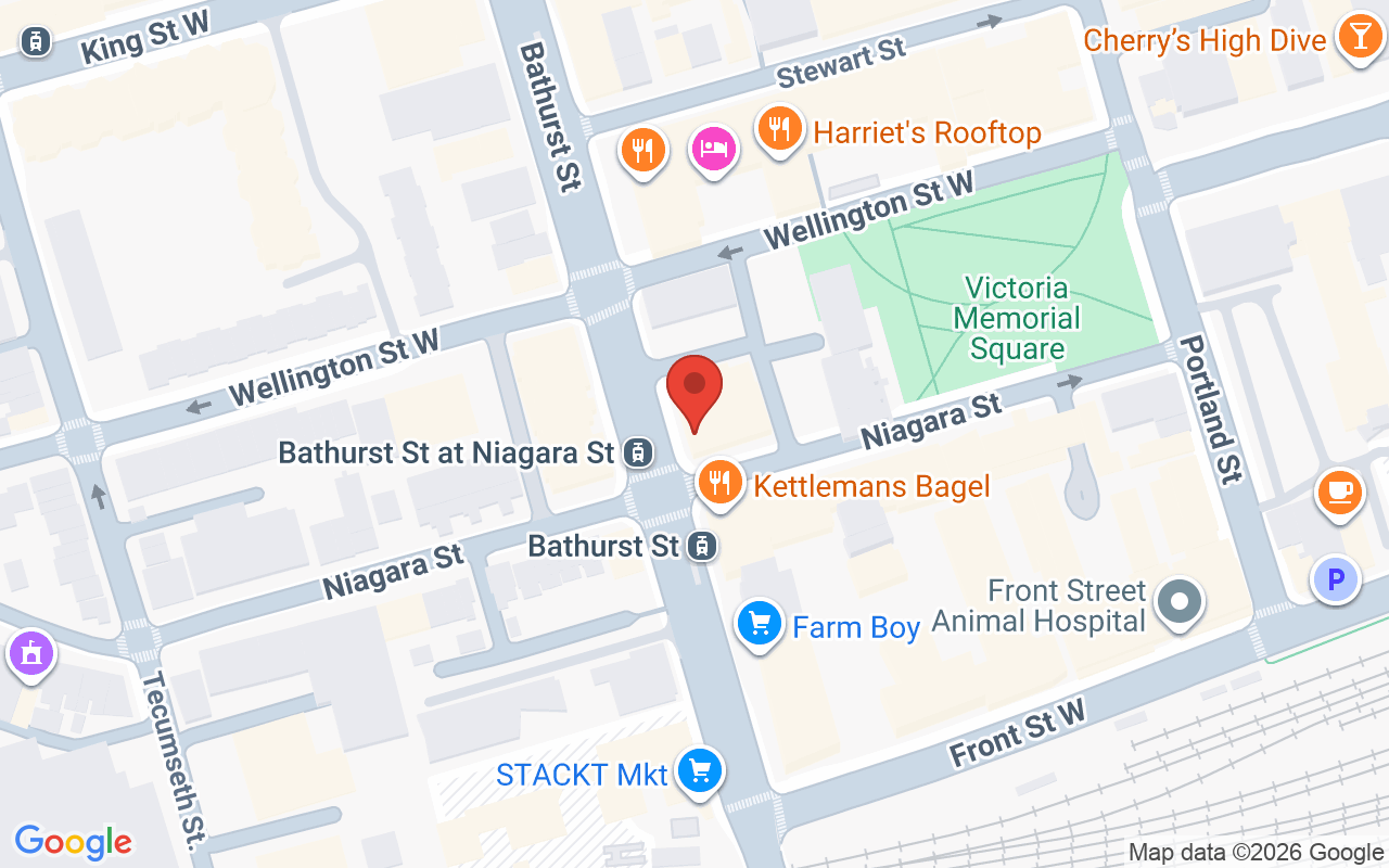 Map showing the location of Organic Nail Bar