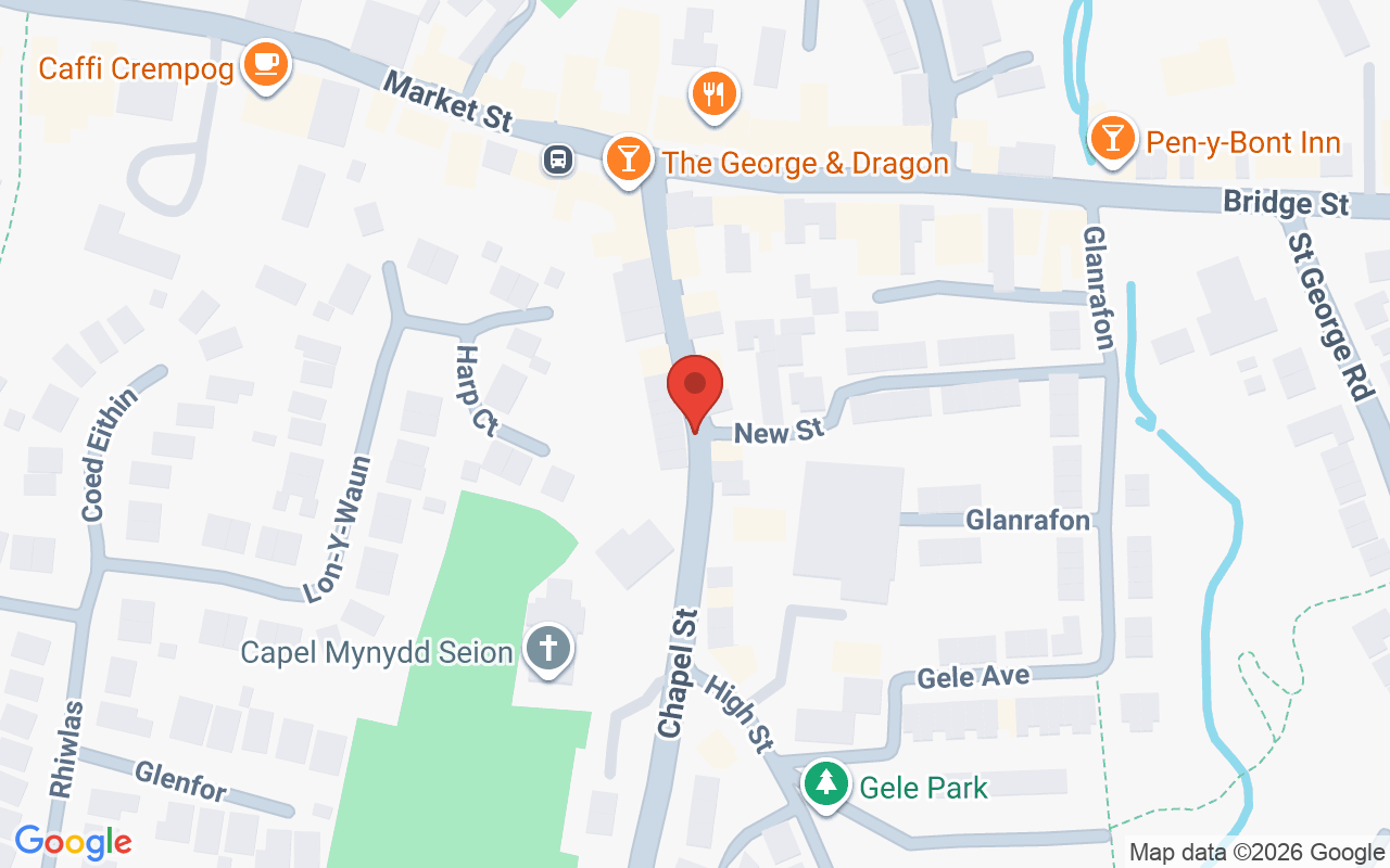 Map showing the location of Phoenix Hair & Make Up Abergele