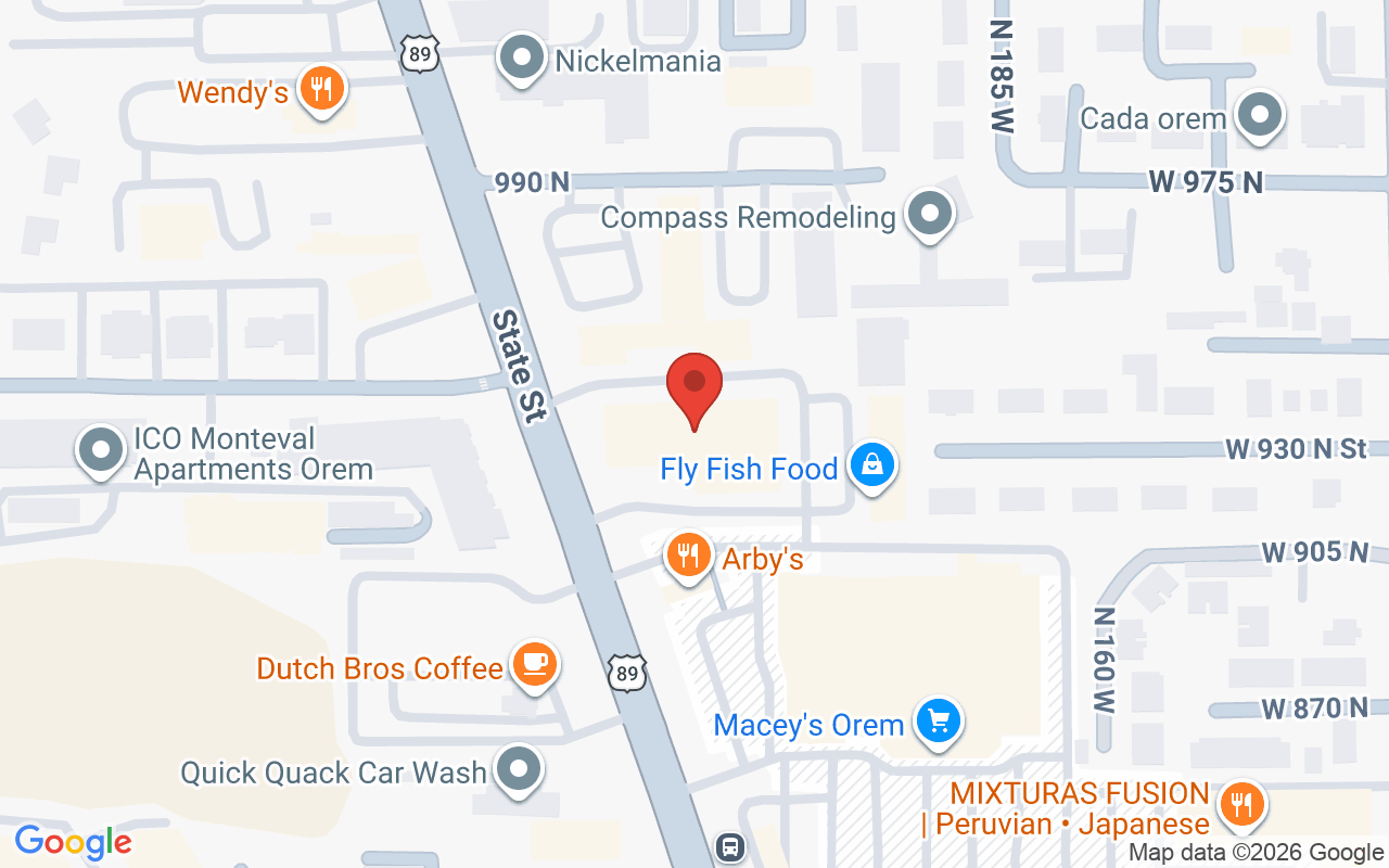 Map showing the location of Seasons Salon and Day Spa