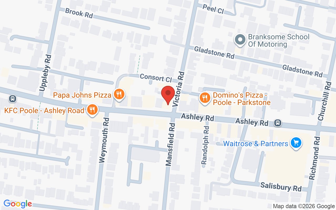 Map showing the location of Beauty Cuts Hairdressers