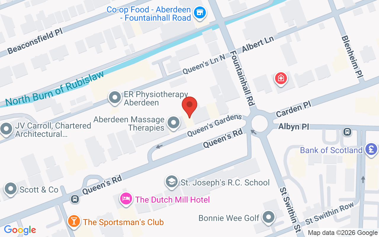 Map showing the location of My Perfect Shape, Aberdeen