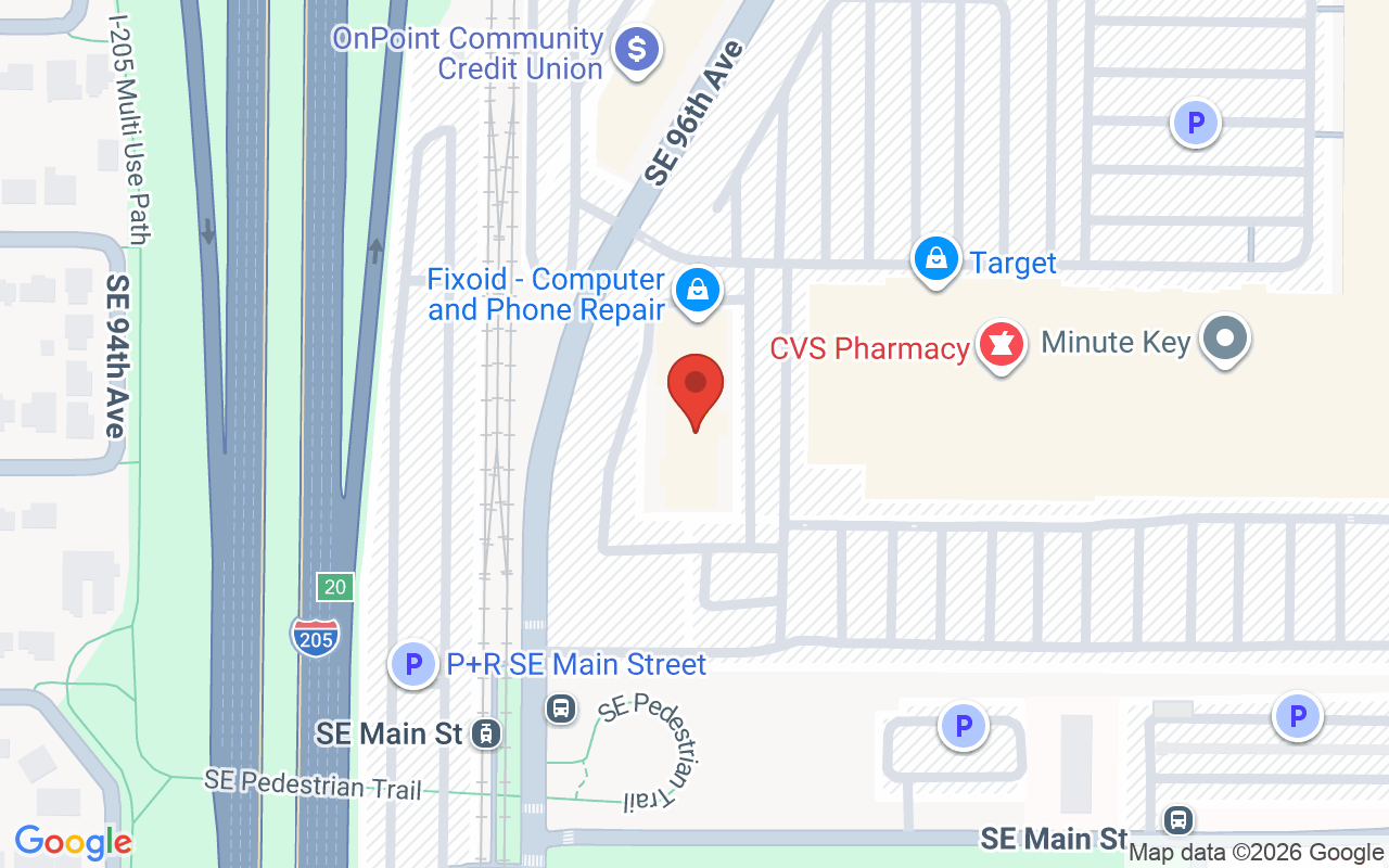 Map showing the location of L&M Hair Studio