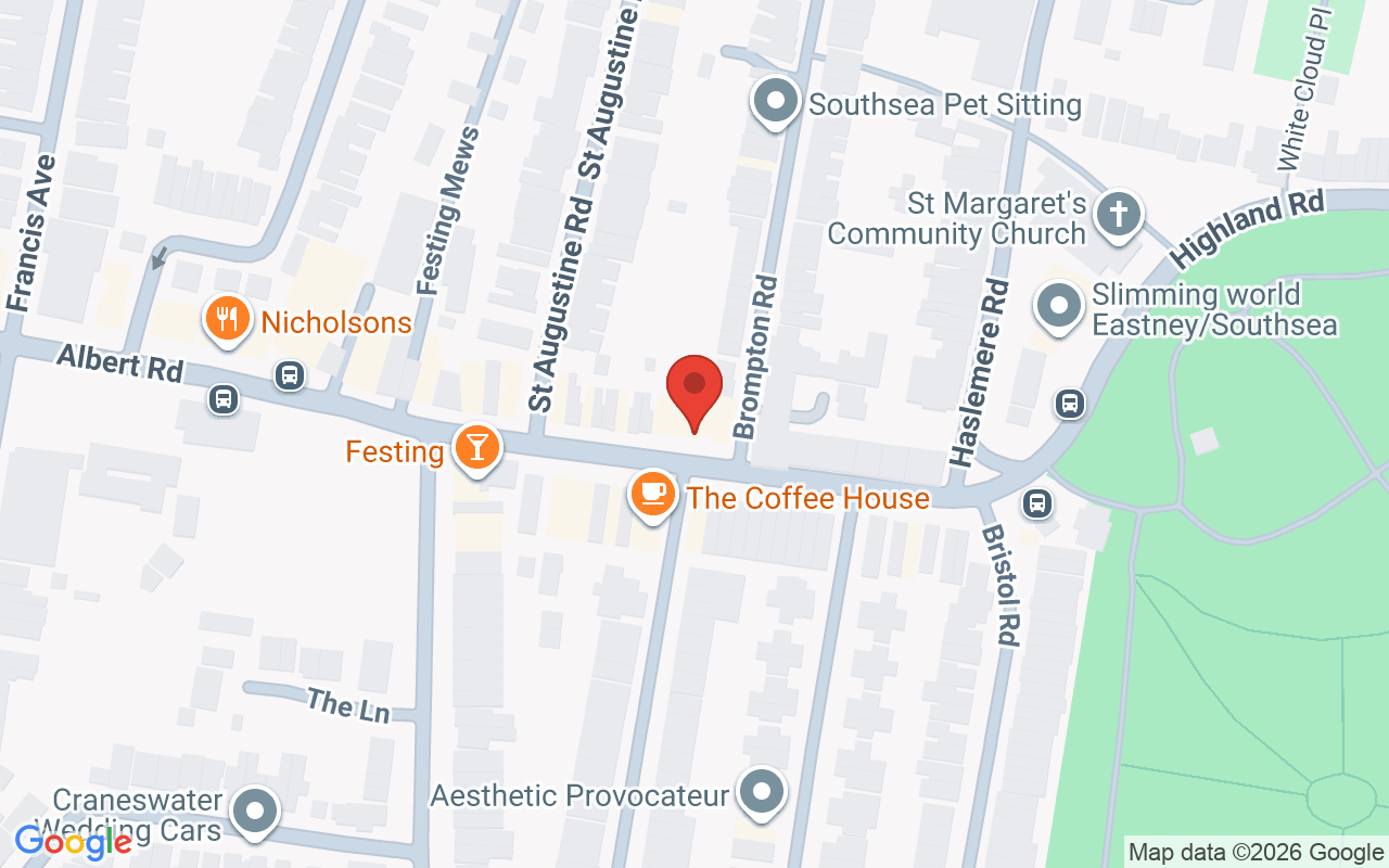 Map showing the location of EJ Beauty & Cosmetics