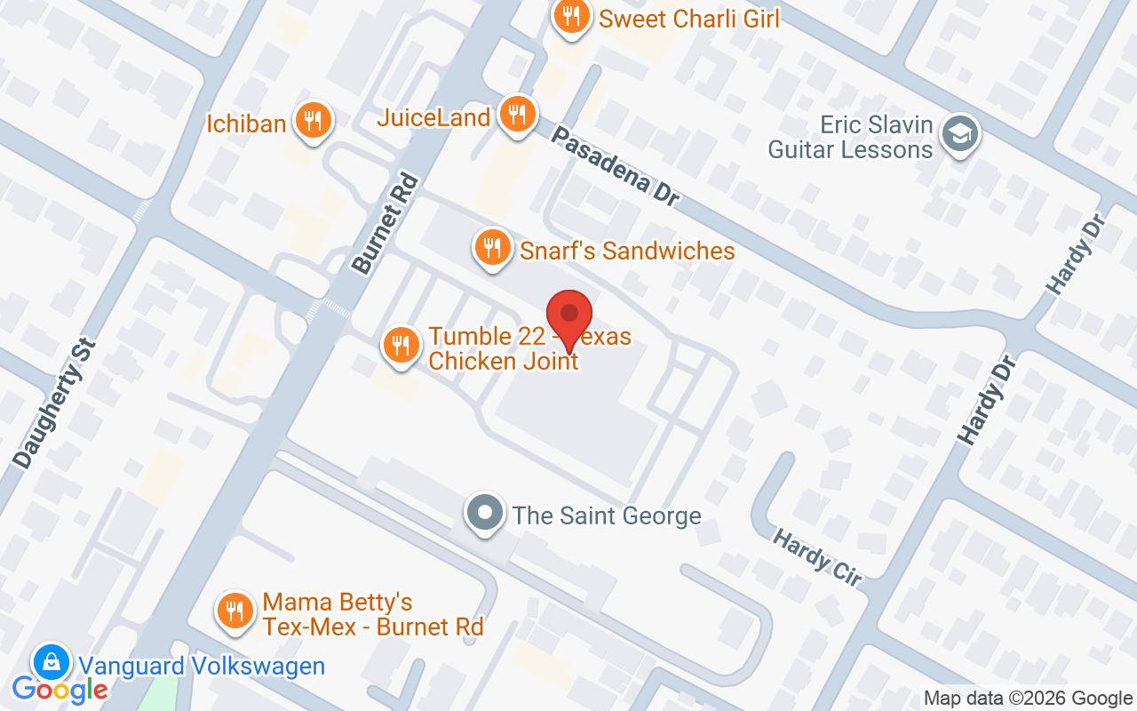 Map showing the location of Bird Box Salon