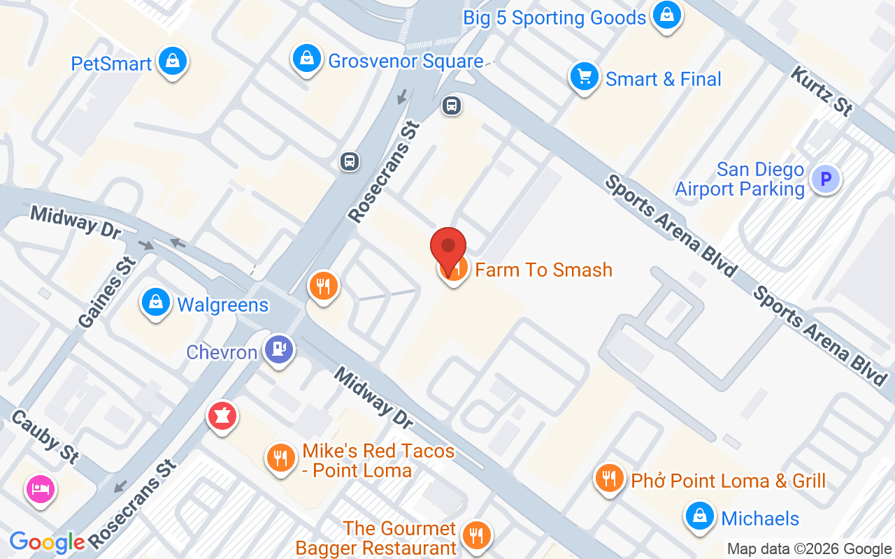 Map showing the location of Miss Eyelash Studio