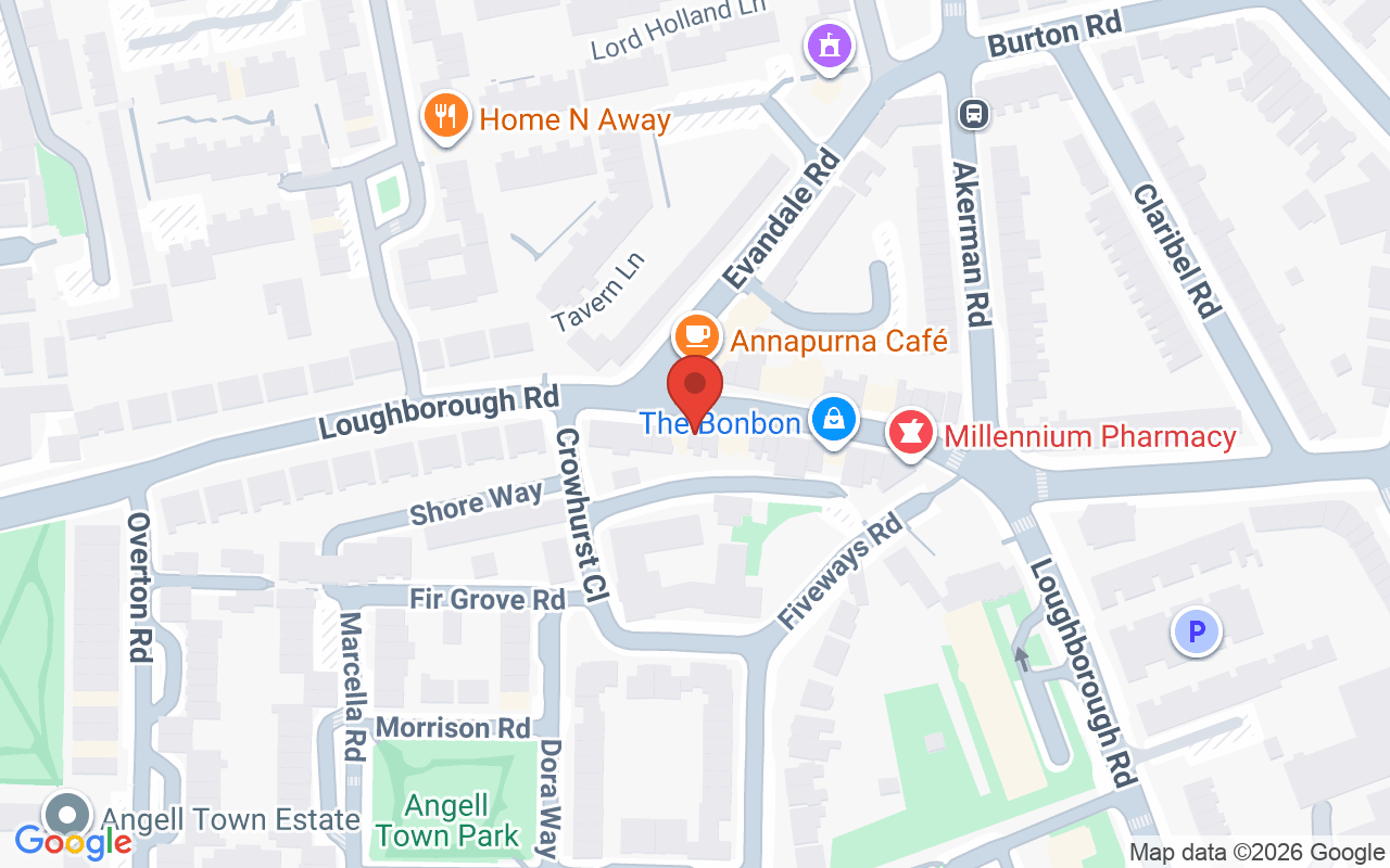 Map showing the location of New Cut Inspiration