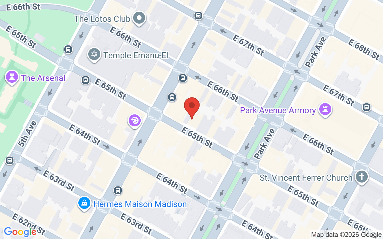 Map showing the location of Brazil Bronze Tanning Salon NYC Upper East Side