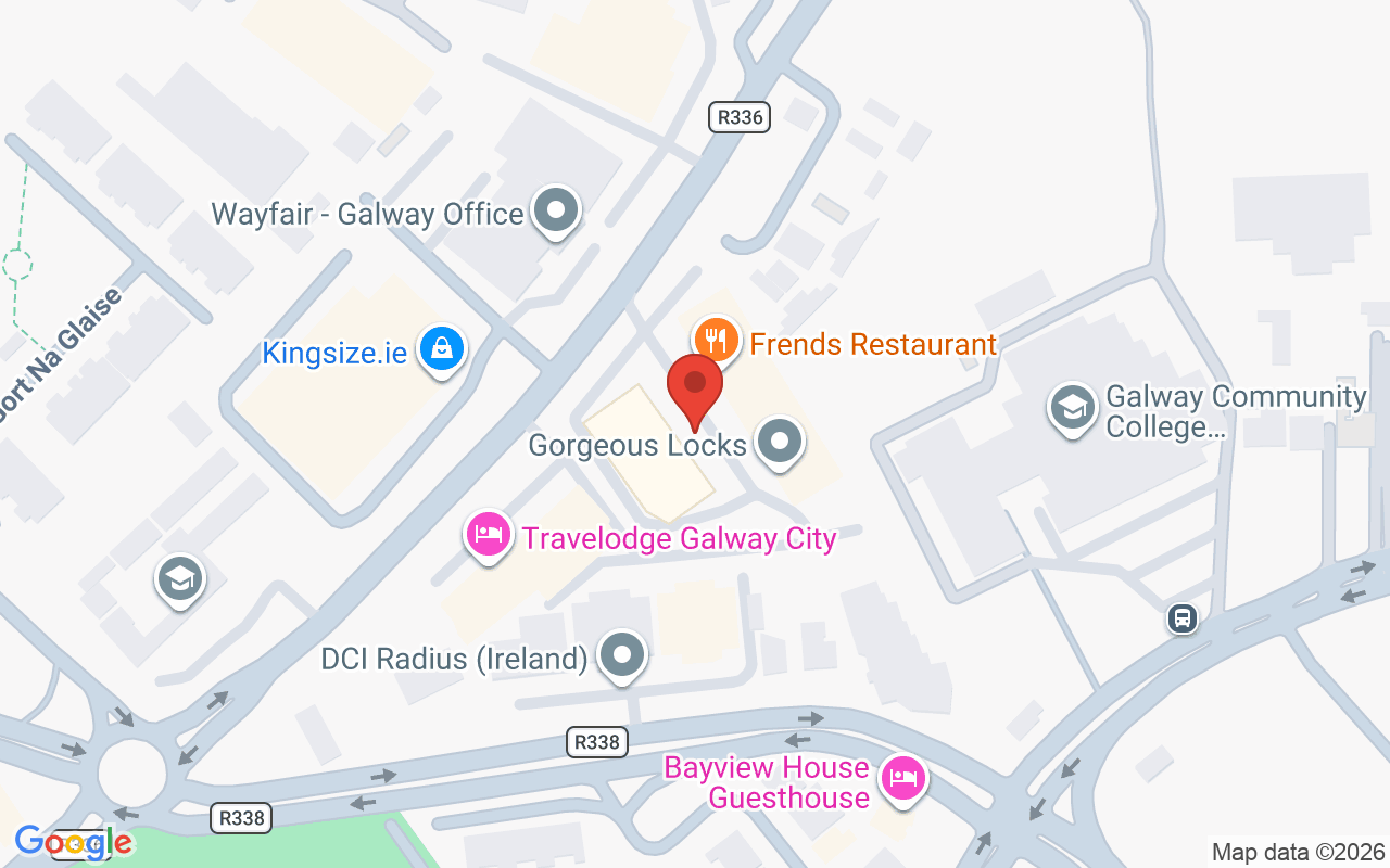 Map showing the location of Eva Beauty Room – Beautician Galway