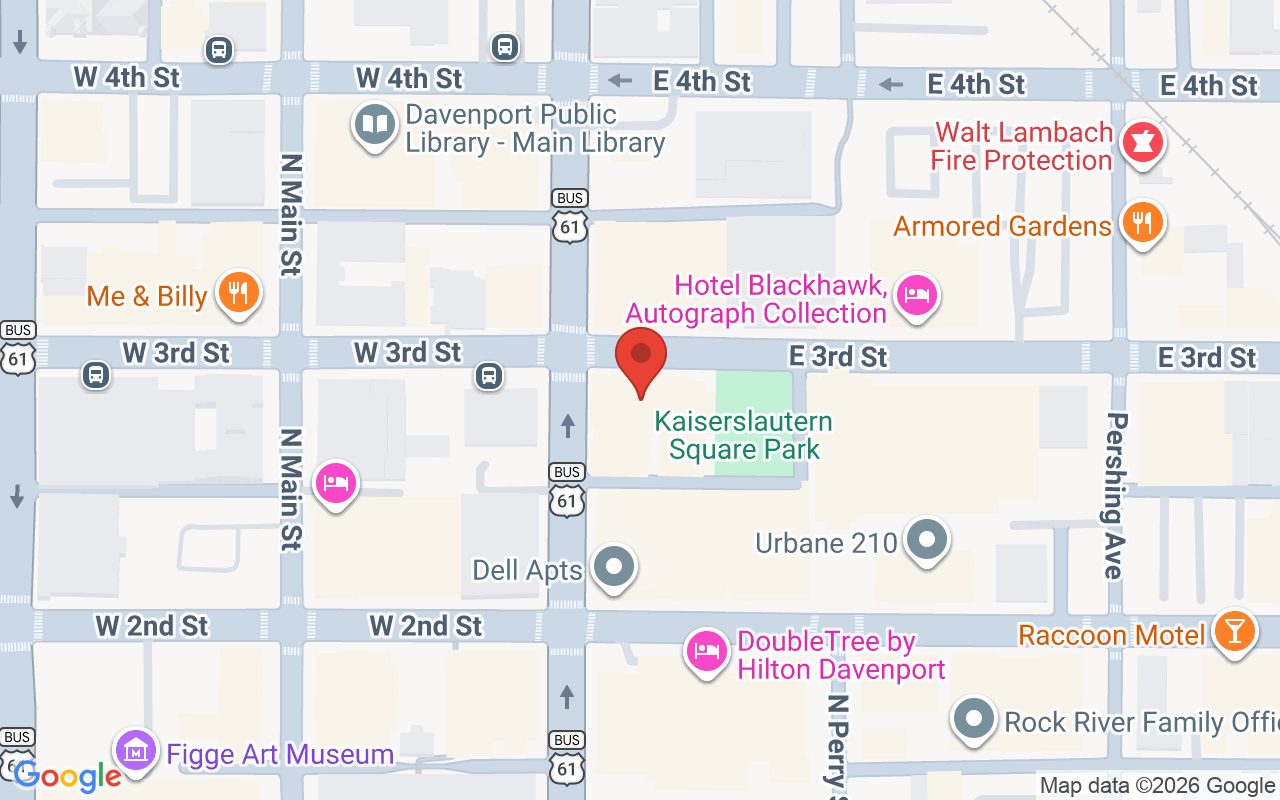 Map showing the location of The Vault Beauty Lounge & Urban Retreat