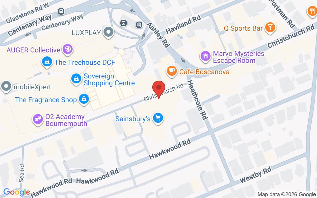Map showing the location of ELK Hair & Beauty Salon